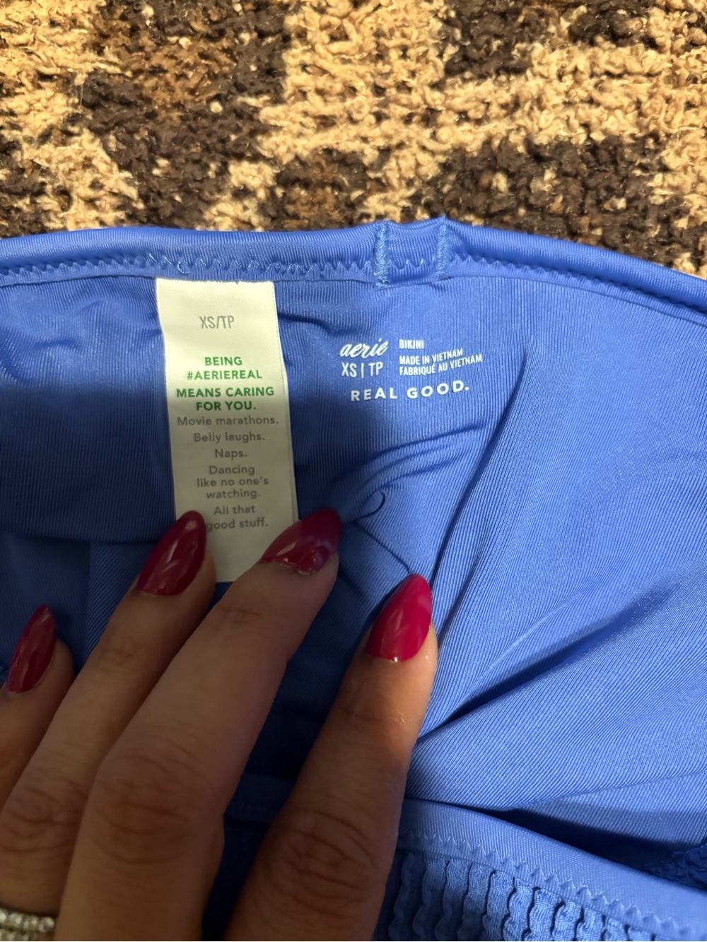 aerie Ribbed V-Neck Bikini Set - Picture 5 of 8